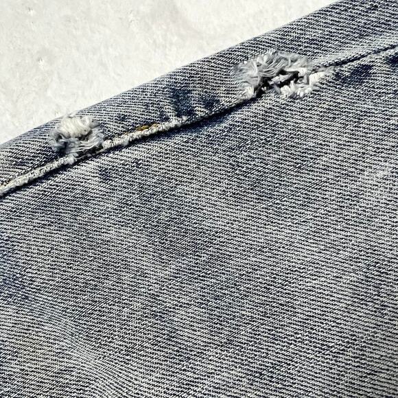 Levi’s 505 Relaxed Fit distressed blue jeans 33x31 Y2K - Picture 8 of 8
